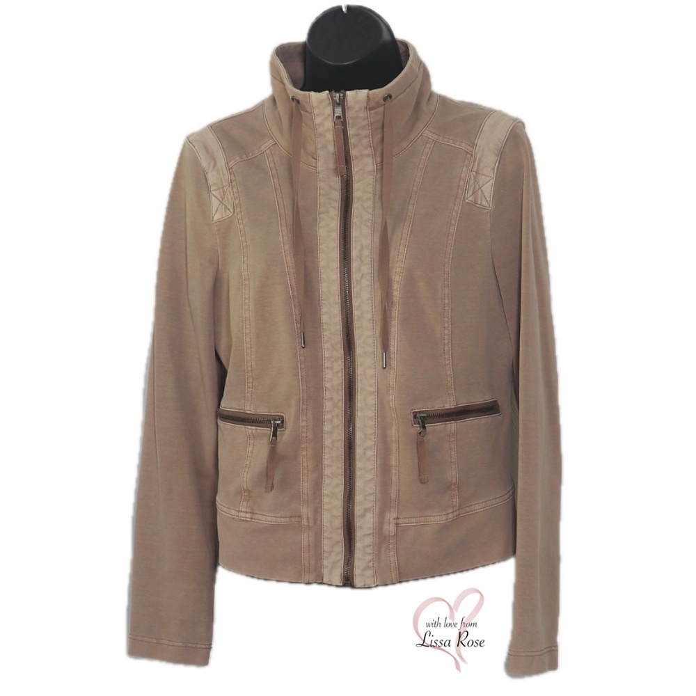 Freewheeling Mock-neck Zipper Pocket Jacket (Marrakech for Anthropologie)